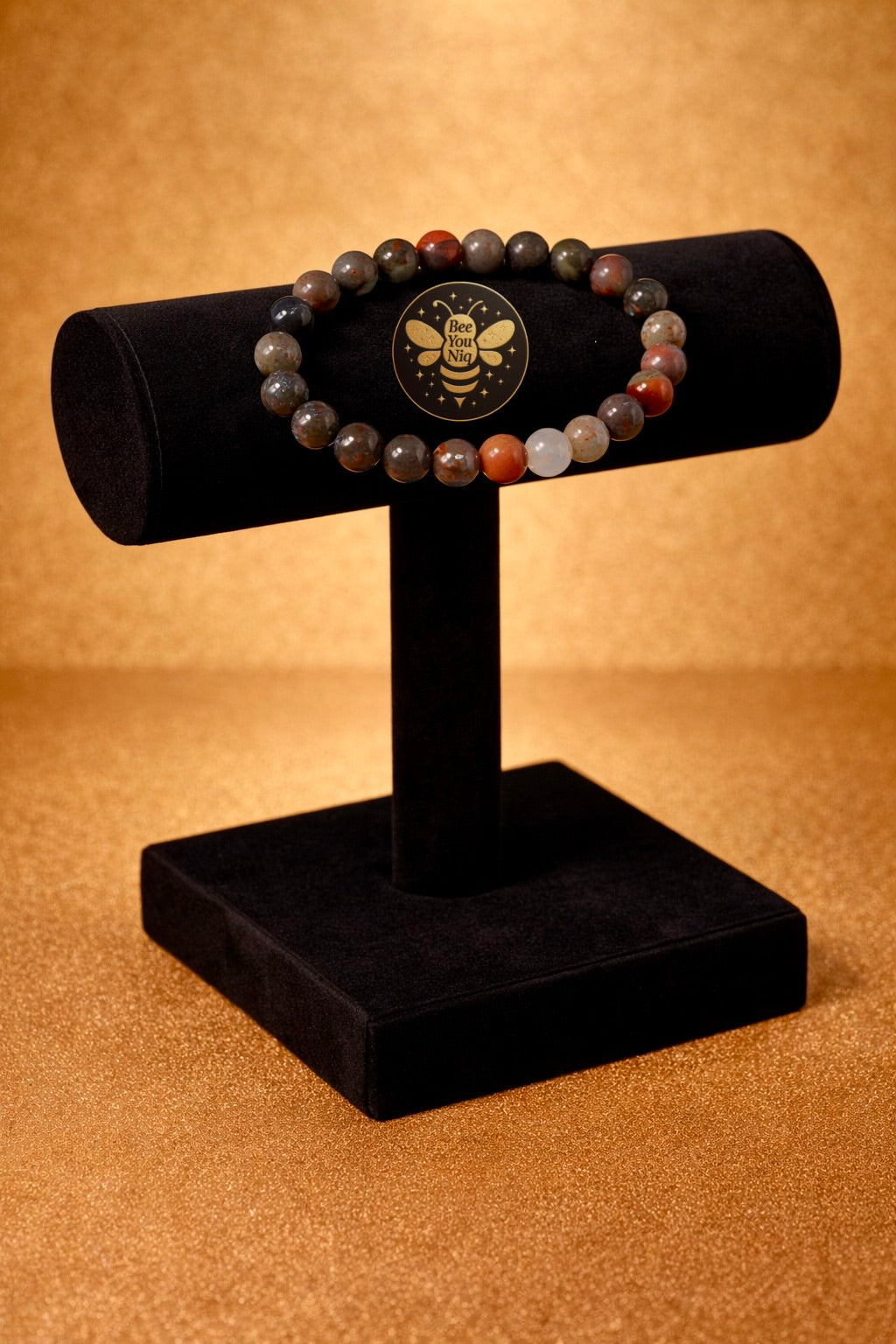 African Bloostone Crystal Bracelet