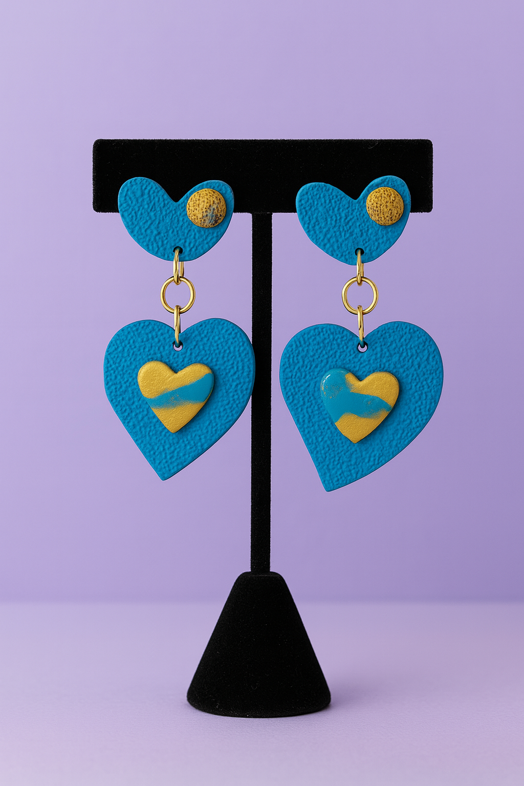 Gold and Blue heart